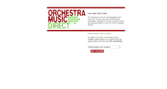 Desktop Screenshot of orchestramusicdirect.com